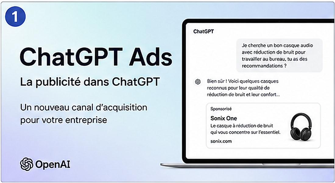 Exemple de publicité ChatGPT Ads affichée dans une conversation